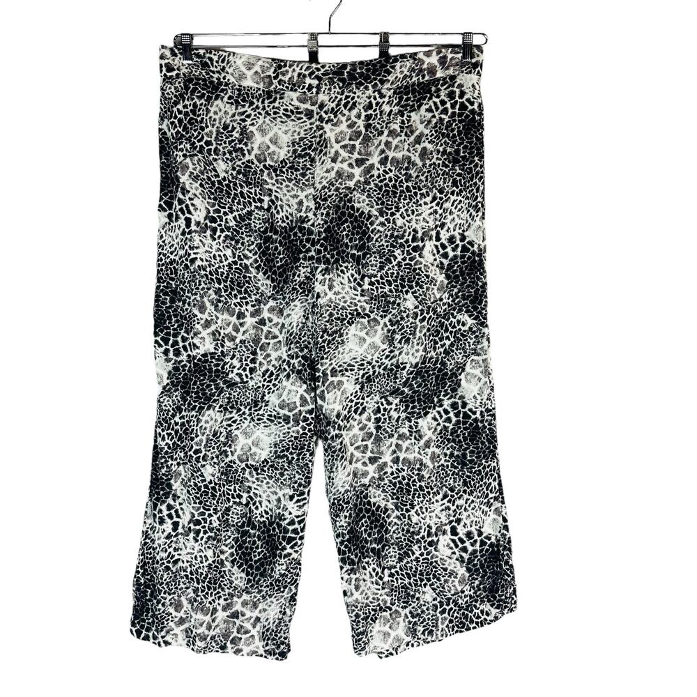 Sofia by Sofia Vergara Womans 4X Plus Wide Leg Pantsโ Animal Stretch Pull On